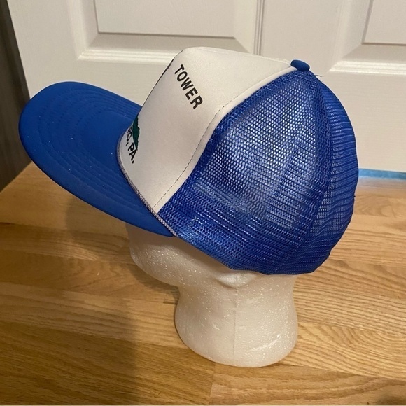Vintage National Tower Gettysburg PA Trucker Hat Mesh Tourist Blue - Picture 5 of 10